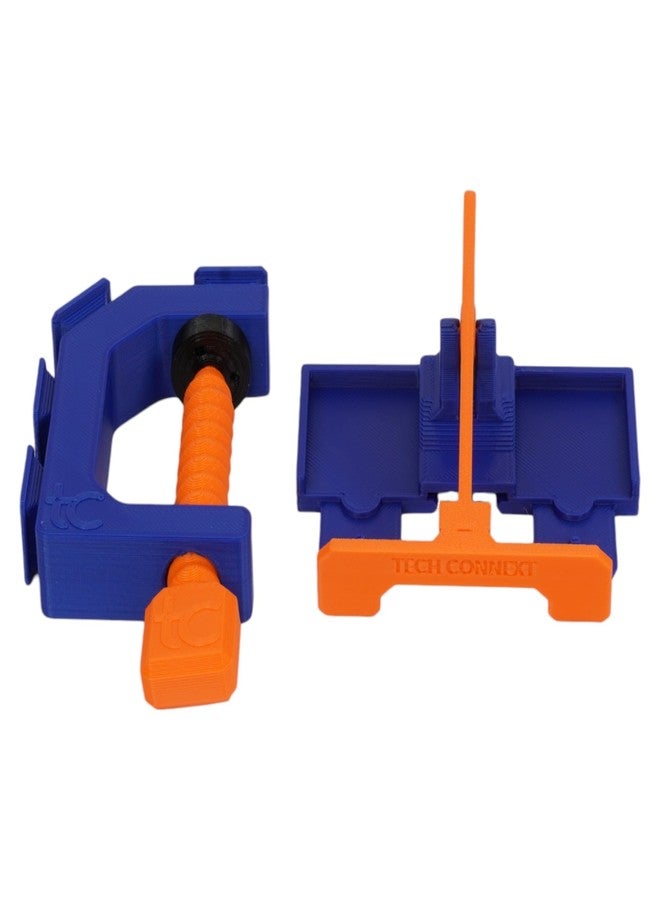 TechConnext Two Lane Start Gate & Track Clamp | Compatible with Hot Wheel Track | Made in USA | Durable PLA Plastic | Small Business - Image 1